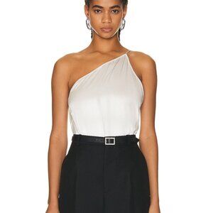 NWT The Sei One Shoulder Bodysuit in Frost size 0